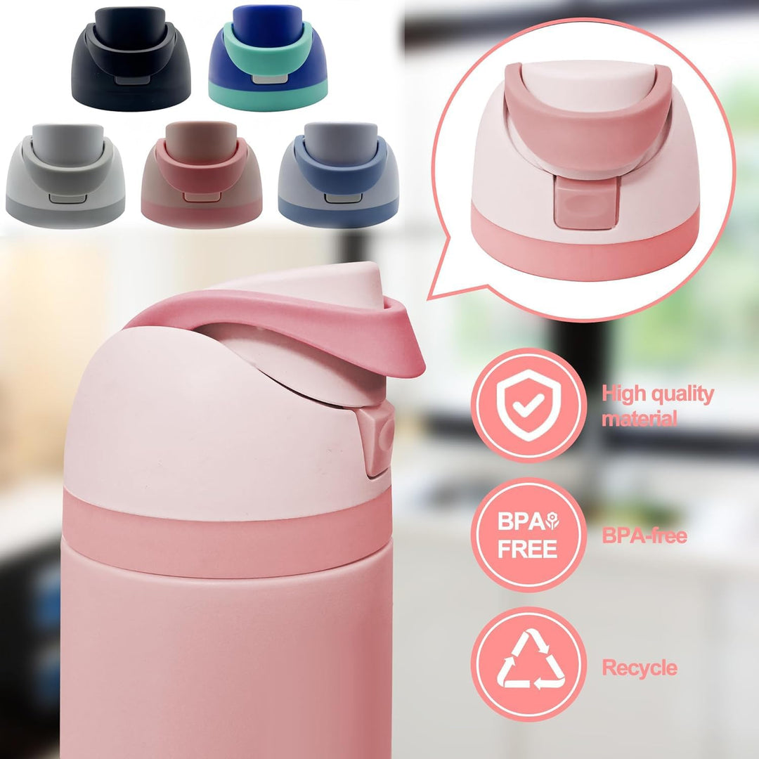 Pink One-Button Replacement Lid for 24 oz and 32 oz Water Bottles - Just Closeouts Canada Inc.