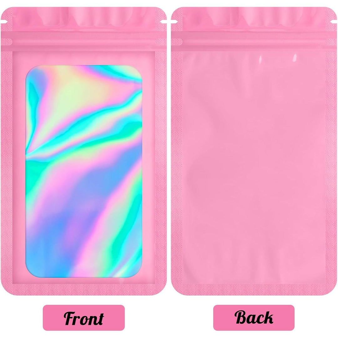 Pink Resealable Bags, 4 x 6 in, 100-Pack - Just Closeouts Canada Inc.