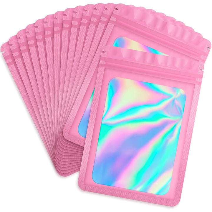 Pink Resealable Bags, 4 x 6 in, 100-Pack - Just Closeouts Canada Inc.