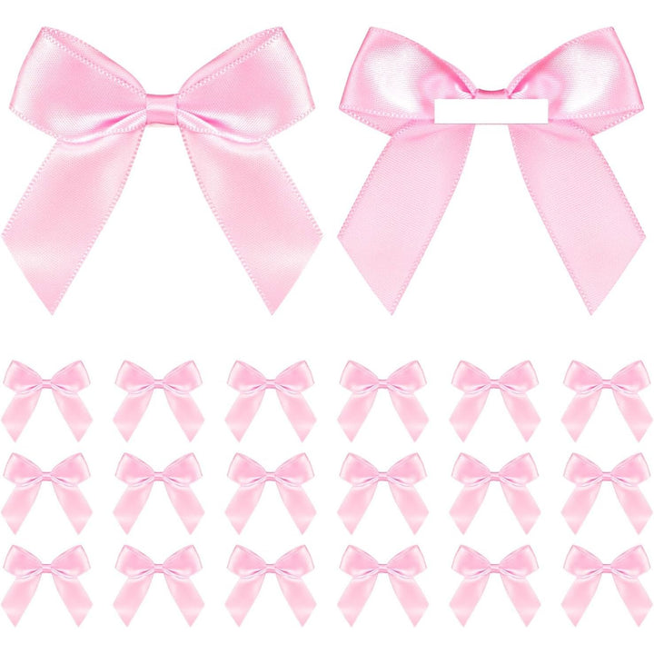 Pink Self-Adhesive Satin Gift Bows, 50 Pieces, 2 in - Just Closeouts Canada Inc.X004RUQ171
