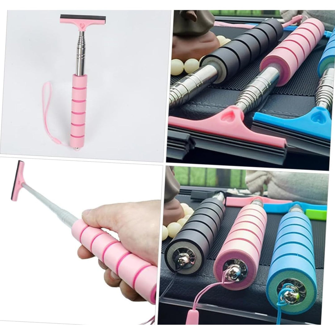 Pink telescopic car mirror wiper, view 4