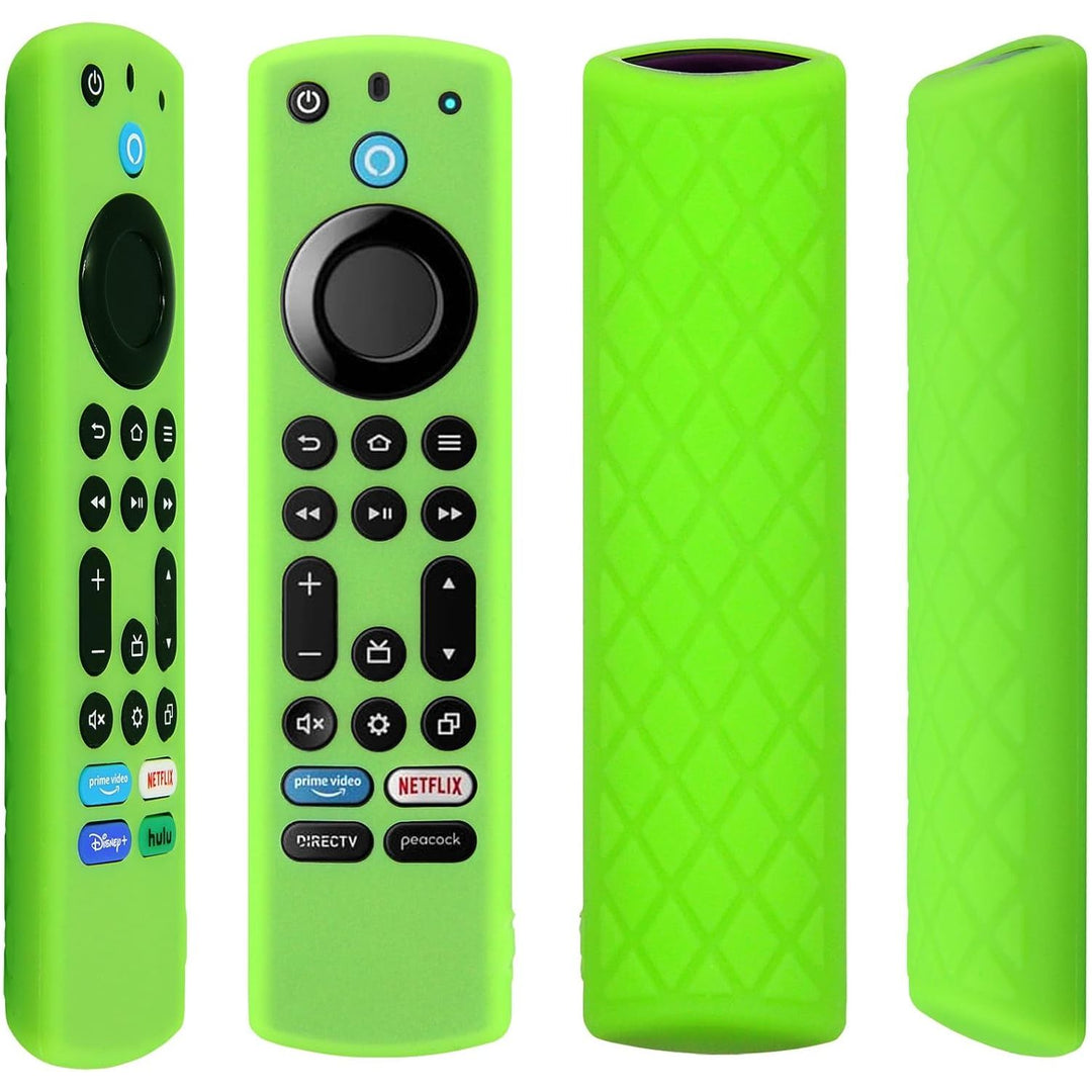 Pinowu Silicone Remote Case (2pcs, Glow in The Dark) for Firestick 4K Max/Toshiba/Insignia/Pioneer/Omni (QLED) Series Alexa Voice Remote Enhanced w/Lanyard - Just Closeouts Canada Inc.