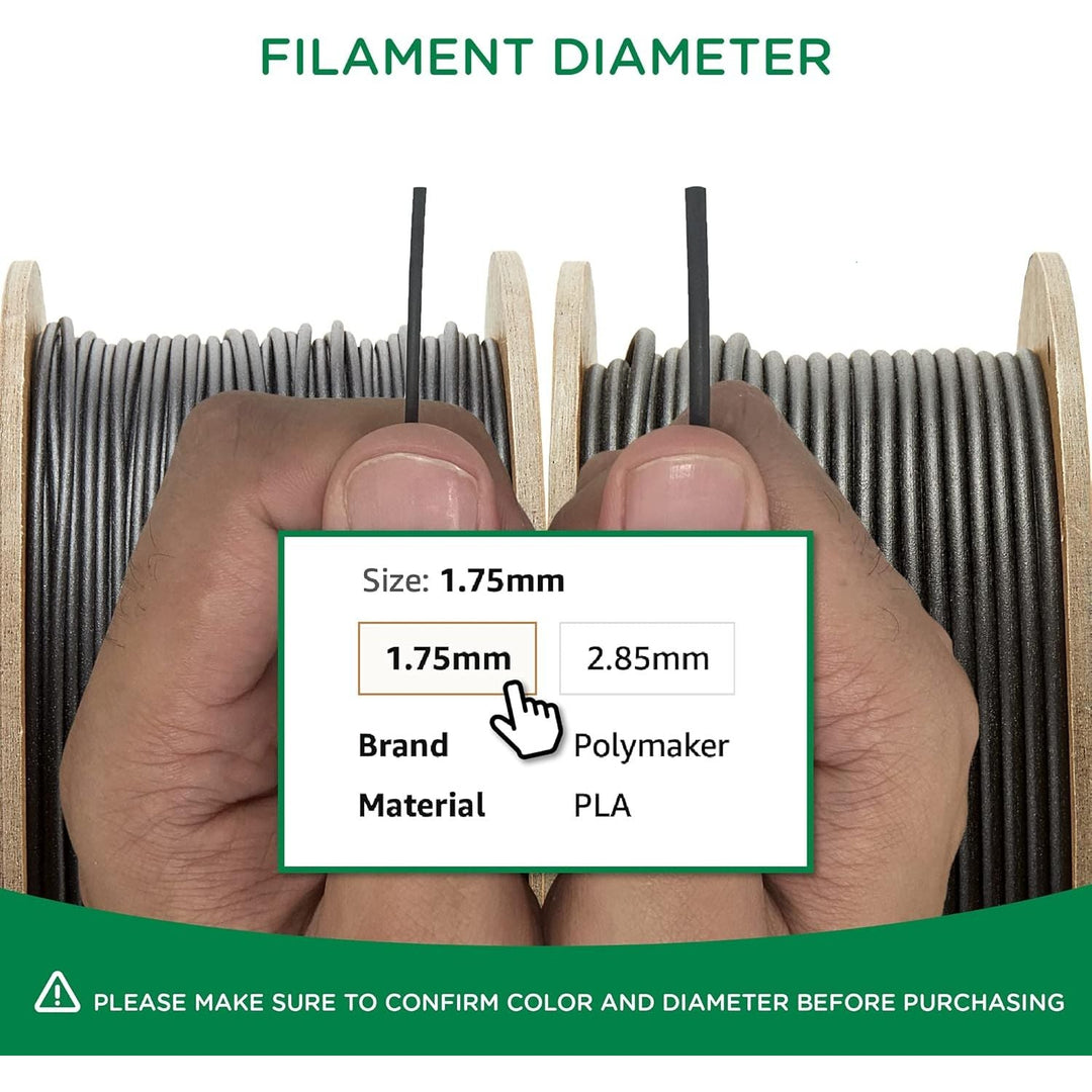 PLA+ 3D Printer Filament 1.75mm, Matte Blue PLA Plus Filament Satin Surface 1kg - PolyTerra Tough PLA+ 3D Printing Filament - Just Closeouts Canada Inc.PM70949