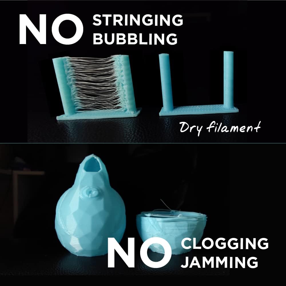 PLA Filament, Azure Blue 3D Printing PLA Filament 1.75mm 1kg - PolyLite 3D Printer PLA Filament, Dimensional Accuracy +/ - 0.03mm, Compatible with Most 3D Printer, Azure Blue - Just Closeouts Canada Inc.PA02064