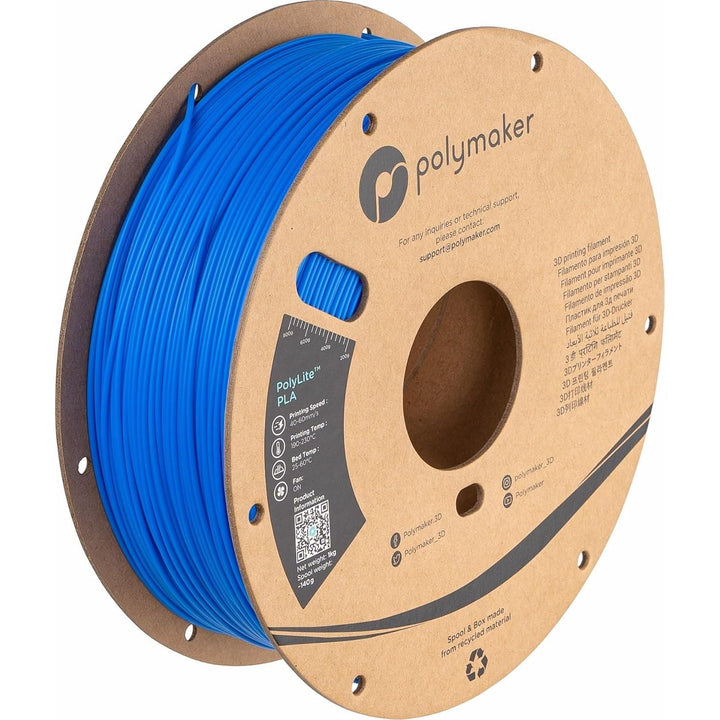 PLA Filament, Azure Blue 3D Printing PLA Filament 1.75mm 1kg - PolyLite 3D Printer PLA Filament, Dimensional Accuracy +/ - 0.03mm, Compatible with Most 3D Printer, Azure Blue - Just Closeouts Canada Inc.PA02064