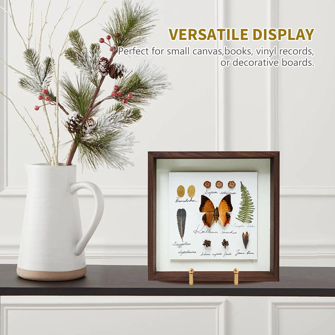 Plate Holder Easel Display Stand - 6 inch Metal Plate Stands for Display - Tabletop Picture Stand - Gold Iron Easels for Display Pictures | Photo Frames | Book | Decorative Plates | Plaque - 4 Pack, Gold - Just Closeouts Canada Inc.X003A3D7UP