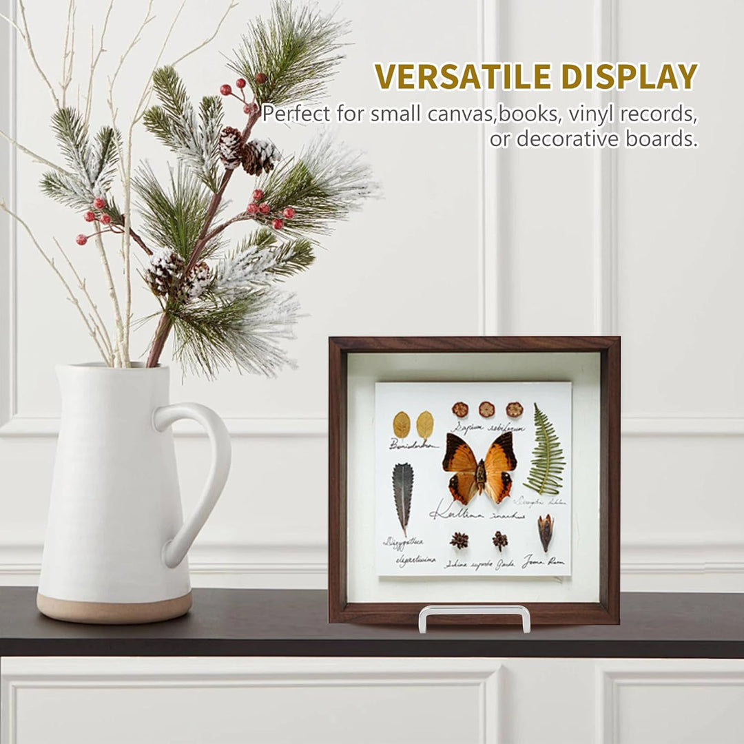 Plate Holder Easel Display Stand - 6 inch Metal Plate Stands for Display - Tabletop Picture Stand - Silver Iron Easels for Display Pictures | Photo Frames | Book | Decorative Plates | Plaque - 3 Pack - Just Closeouts Canada Inc.X003CPLDTX