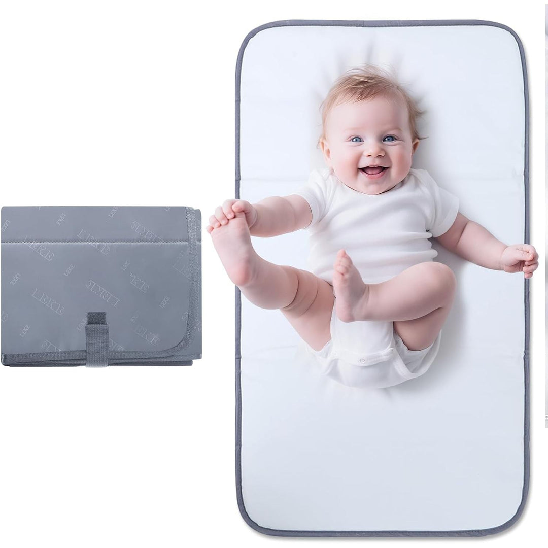 Portable Changing Pad, Waterproof Baby Changing Mat, Foldable Travel Diaper Chang Pad, Grey - Just Closeouts Canada Inc.