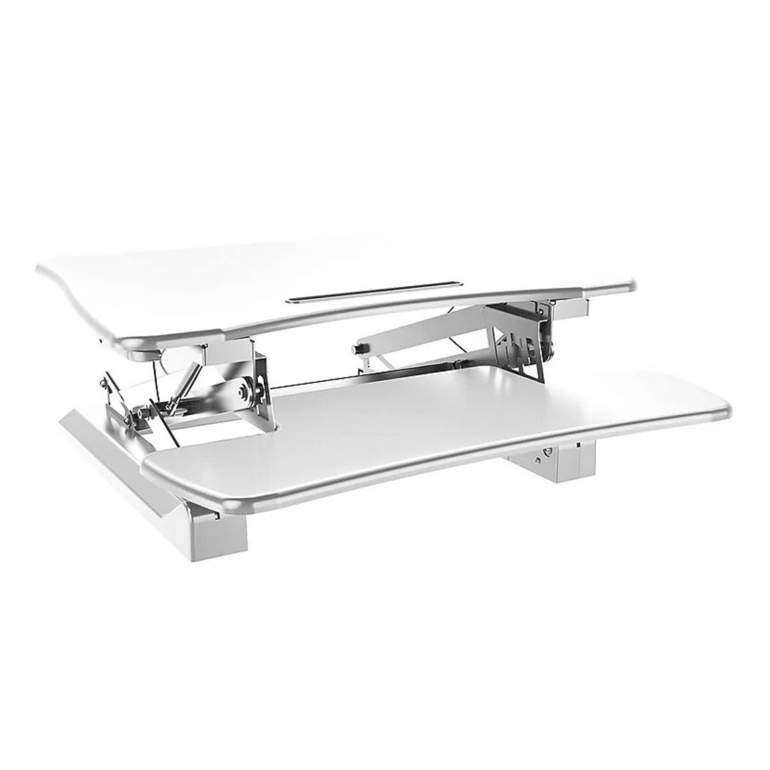 POSI203SWH Posidesk 29" Medium - Executive Standing Desk with Enlarged Keyboard Tray, White - Just Closeouts Canada Inc.