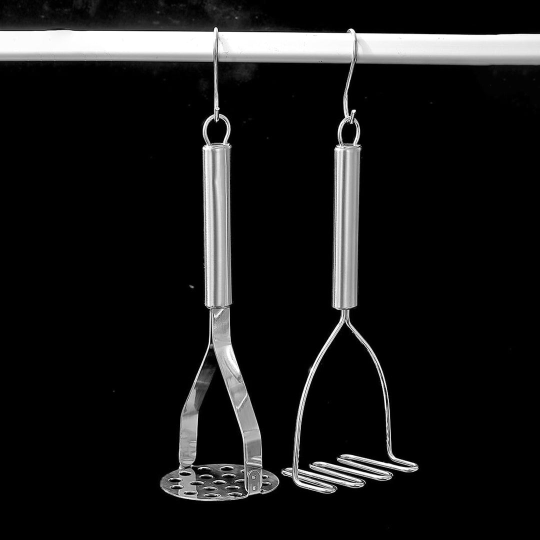 Potato Masher Stainless Steel 2pcs, Durable Mashed Masher Kitchen Tool, Mash Kitchen Utensils Gadgets Easy to Clean - Just Closeouts Canada Inc.X004VS4C8T