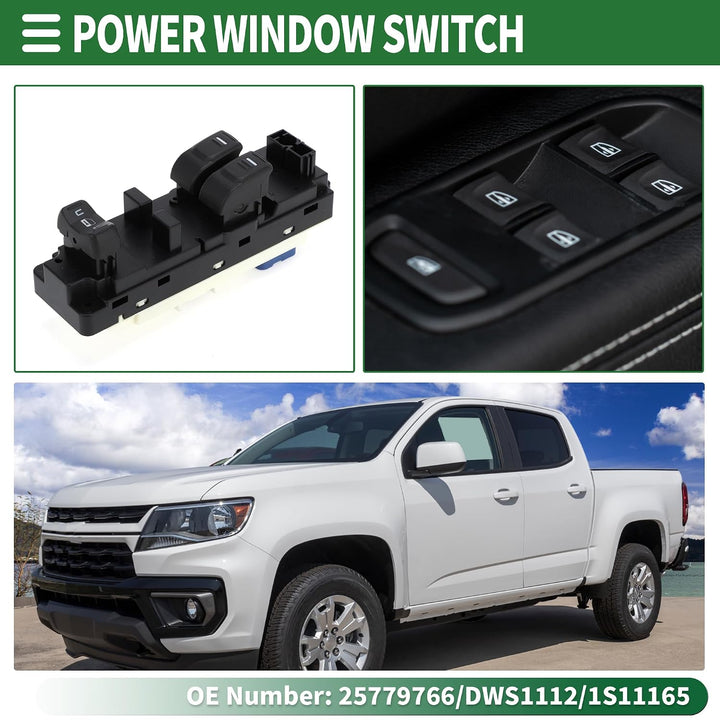 Power Window and Door Lock Switch for Colorado/Canyon, 25779766 - Just Closeouts Canada Inc.