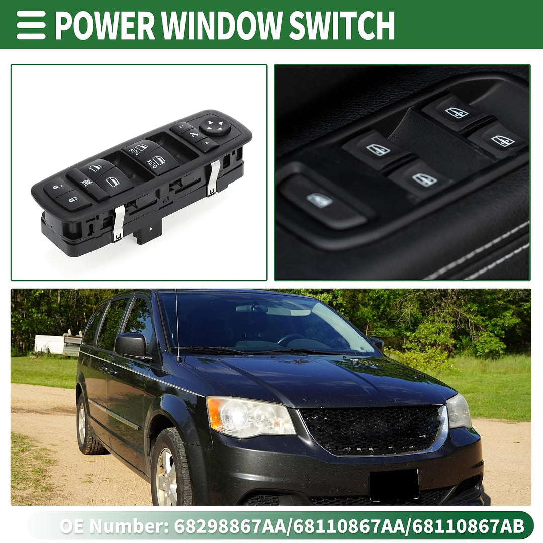 Power Window and Mirror Switch for Ram, 68298867AA/68110867AA - Just Closeouts Canada Inc.