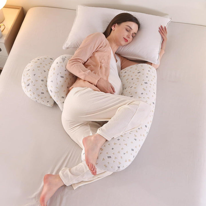 Pregnancy Pillows for Sleeping, Full Body Maternity Pillow with Detachable and Adjustable Pillow Cover, Support for Back, Legs, Belly, HIPS for Pregnant Women, Grey - Just Closeouts Canada Inc.