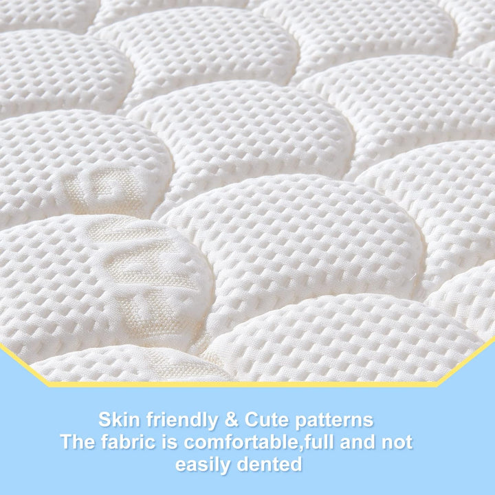 Premium Pack and Play Mattress Topper 38" x 26" - Breathable, Soft, Medium Firmness Playpen Mattress Topper - Fits Pack N Play Playpens - White - Just Closeouts Canada Inc.