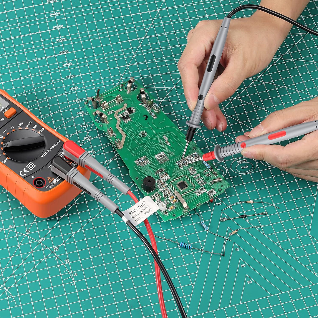 Multimeter Testing Starter Proster Multi Test Leads Kit 21 in-1 Electrical Multimeter Test Lead w ...