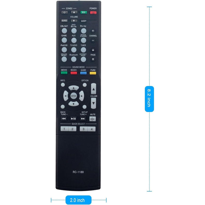 RC-1189 Replacement Remote for Denon A/V Receivers - Just Closeouts Canada Inc.