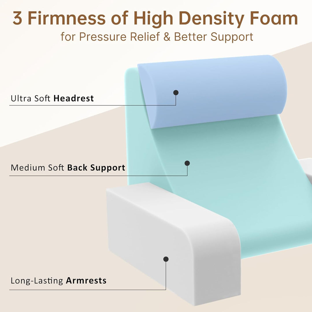 Reading Pillow for Adults – Ergonomic 45° Wedge Back Support Chair for Sitting in Bed, XL Side Pockets, Perfect for Working, Gaming, Watching TV, Relaxing, or Recovery, Great Gift Idea, 19” - Just Closeouts Canada Inc.