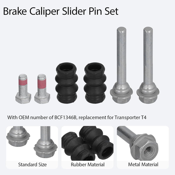 Rear Brake Caliper Slider Pin Kit for Transporter T4 - Just Closeouts Canada Inc.X004KMS255