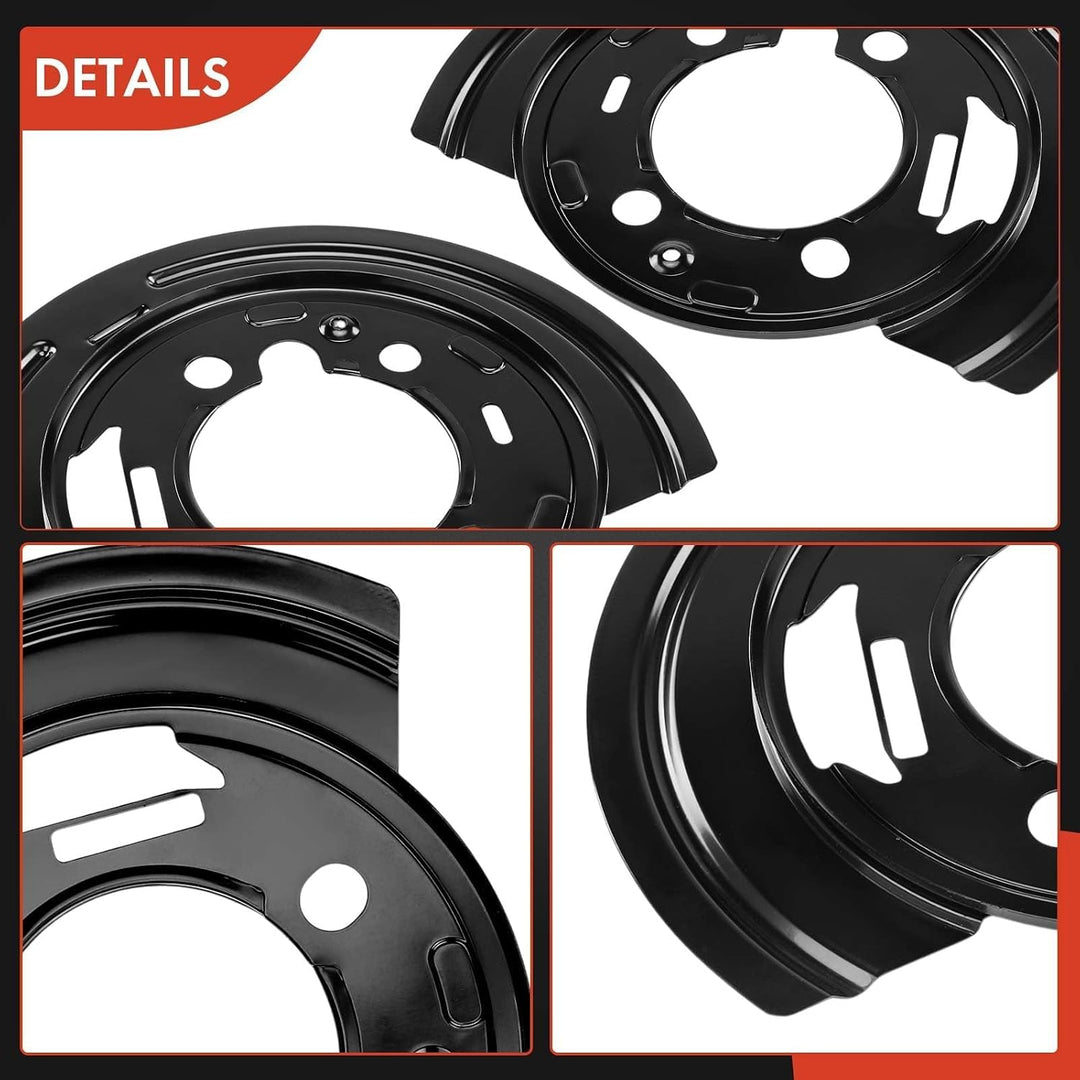 Rear Brake Dust Shields, Left and Right Pair for Select Chevrolet, GMC and Hummer - Just Closeouts Canada Inc.