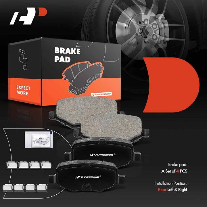 Rear Ceramic Brake Pad Set for Edge, Explorer, Taurus & MKS - Just Closeouts Canada Inc.
