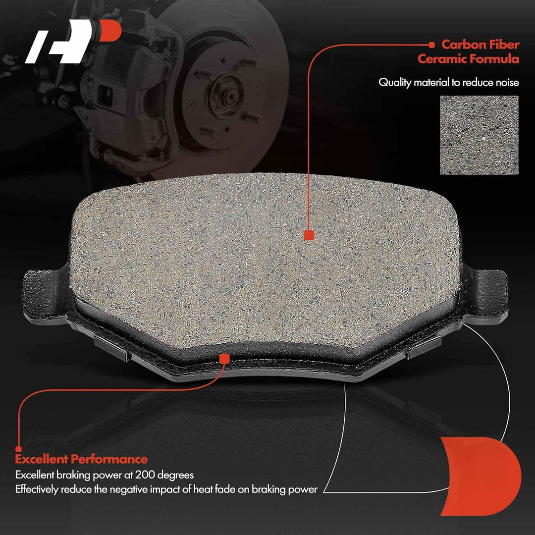 Rear Ceramic Brake Pad Set for Edge, Explorer, Taurus & MKS - Just Closeouts Canada Inc.