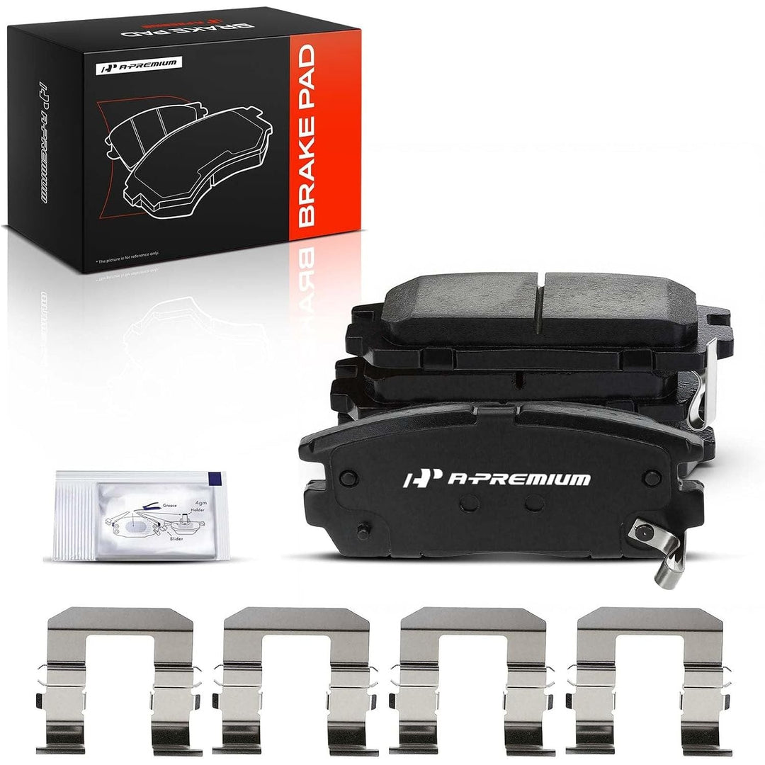 Rear Ceramic Brake Pads, 4-Piece Set with Hardware - Just Closeouts Canada Inc.