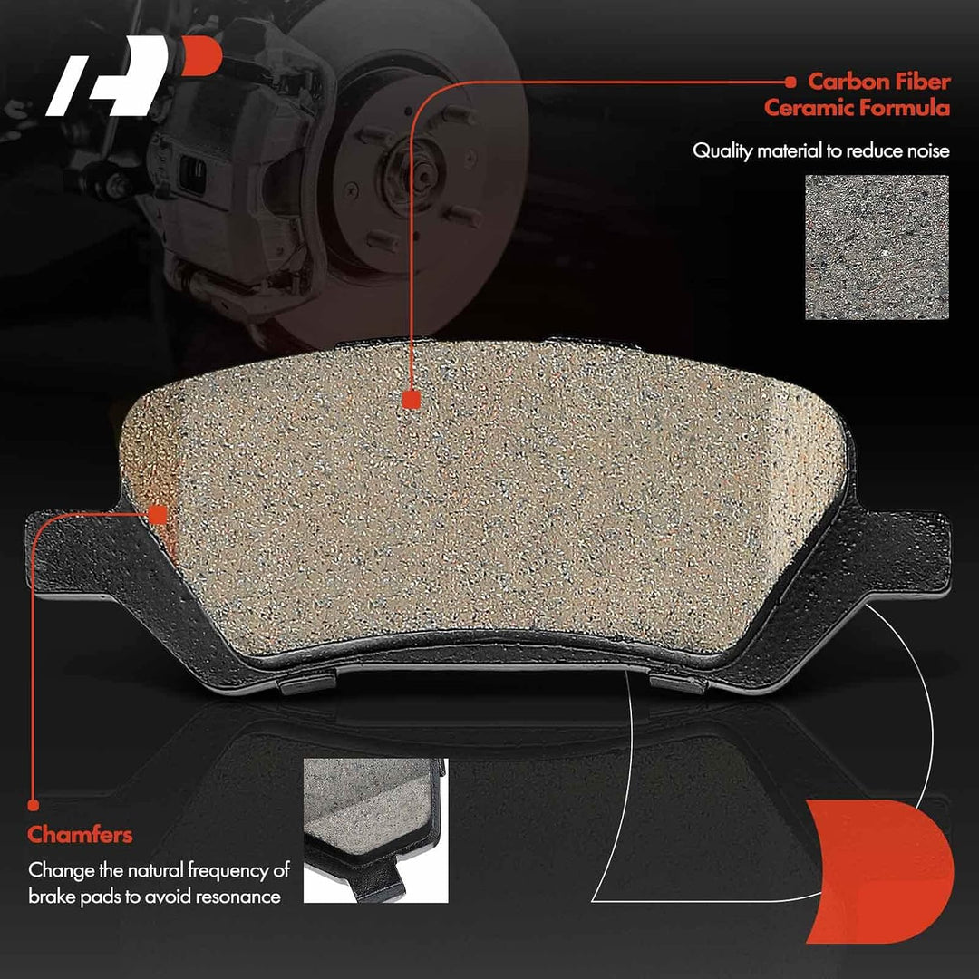 Rear Ceramic Brake Pads with Hardware for Venza 2009–2016 - Just Closeouts Canada Inc.