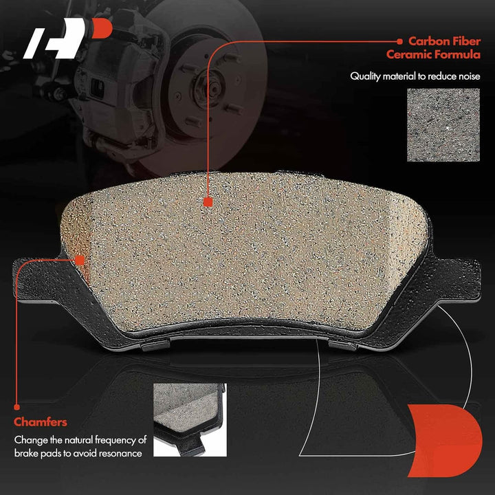 Rear Ceramic Brake Pads with Hardware for Venza 2009–2016 - Just Closeouts Canada Inc.