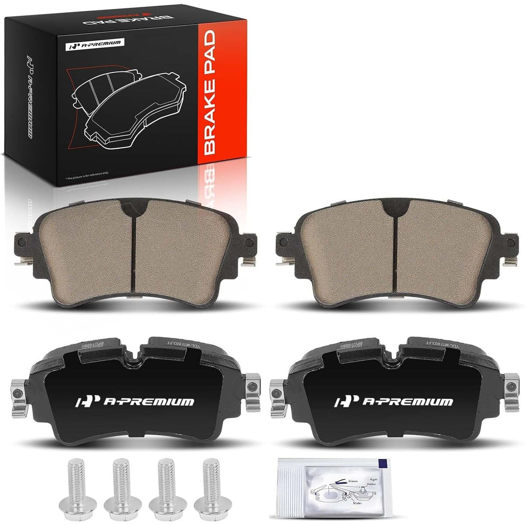 Rear Ceramic Disc Brake Pads Set Compatible with Audi A4 2017-2020, Q5 2018-2020, Q5 PHEV, A4/A6 Allroad, A4/A5/A6 Quattro, A5 Sportback, A7 Sportback, RS5, S4, S5, RS5/S5 Sportback, 4 Pcs - Just Closeouts Canada Inc.