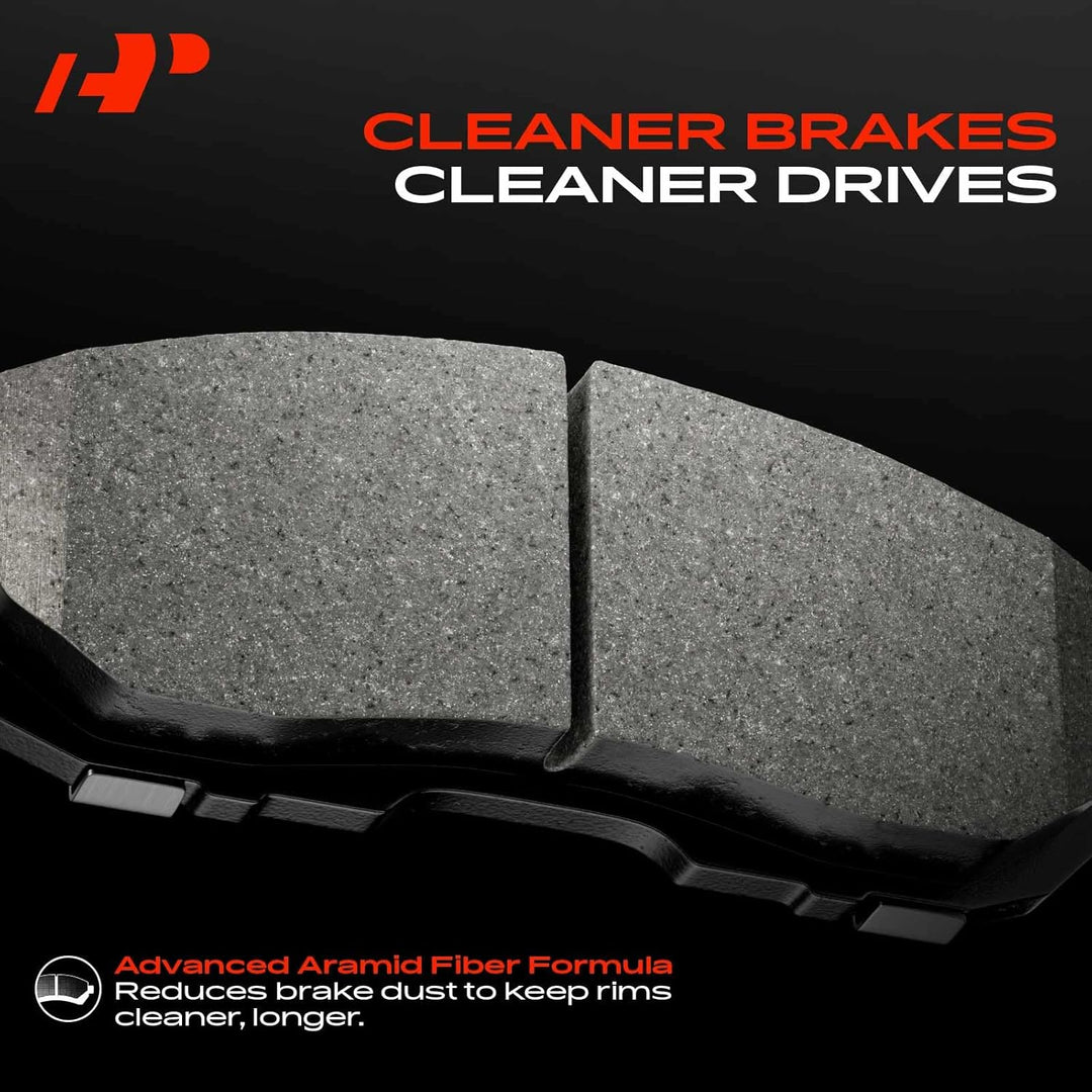 Rear Ceramic Disc Brake Pads Set Compatible with Audi A4 2017-2020, Q5 2018-2020, Q5 PHEV, A4/A6 Allroad, A4/A5/A6 Quattro, A5 Sportback, A7 Sportback, RS5, S4, S5, RS5/S5 Sportback, 4 Pcs - Just Closeouts Canada Inc.