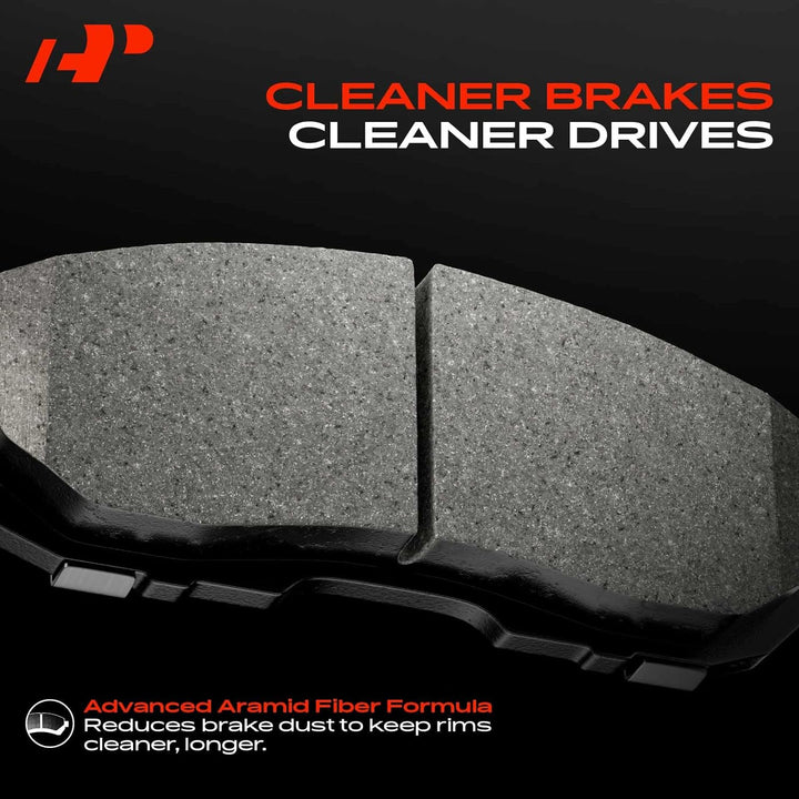Rear Ceramic Disc Brake Pads Set Compatible with Audi A4 2017-2020, Q5 2018-2020, Q5 PHEV, A4/A6 Allroad, A4/A5/A6 Quattro, A5 Sportback, A7 Sportback, RS5, S4, S5, RS5/S5 Sportback, 4 Pcs - Just Closeouts Canada Inc.