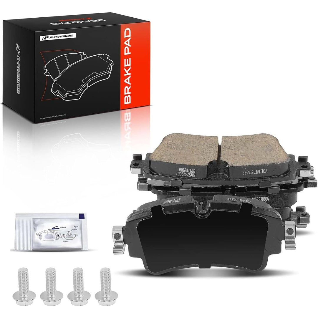 Rear Ceramic Disc Brake Pads Set Compatible with Audi A4 2017-2020, Q5 2018-2020, Q5 PHEV, A4/A6 Allroad, A4/A5/A6 Quattro, A5 Sportback, A7 Sportback, RS5, S4, S5, RS5/S5 Sportback, 4 Pcs - Just Closeouts Canada Inc.
