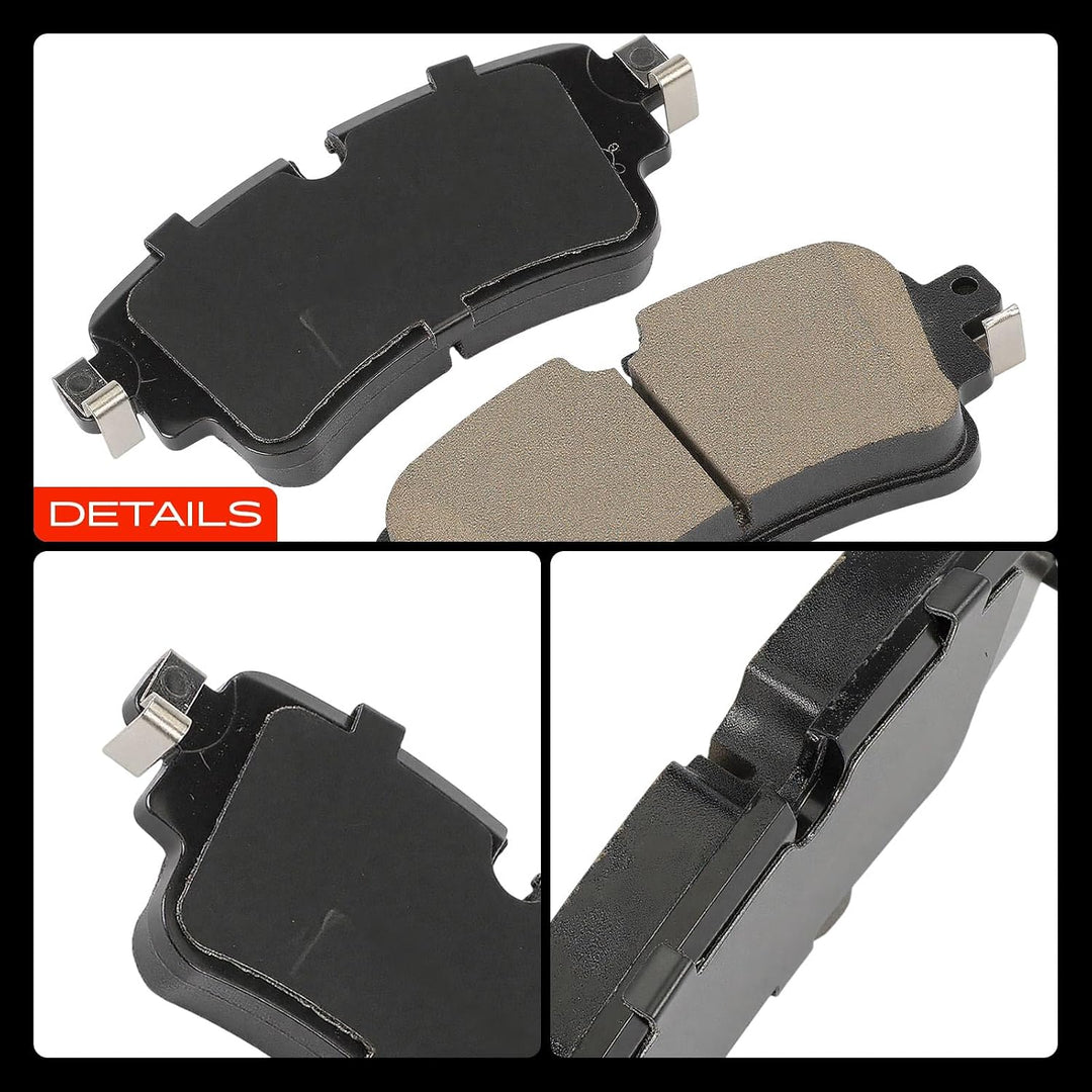 Rear Ceramic Disc Brake Pads Set Compatible with Audi A4 2017-2020, Q5 2018-2020, Q5 PHEV, A4/A6 Allroad, A4/A5/A6 Quattro, A5 Sportback, A7 Sportback, RS5, S4, S5, RS5/S5 Sportback, 4 Pcs - Just Closeouts Canada Inc.