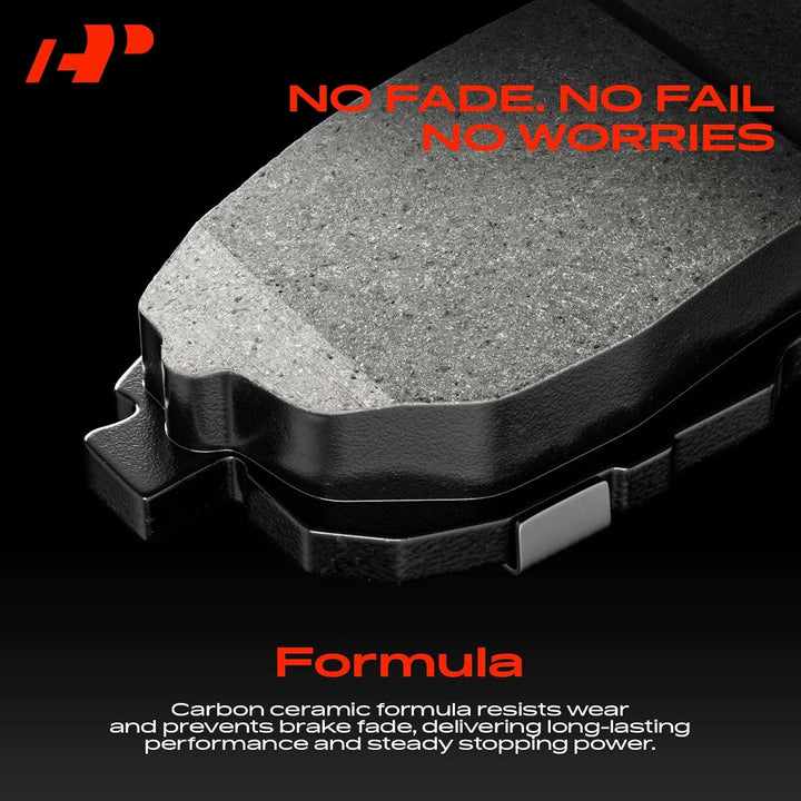 Rear Ceramic Disc Brake Pads Set Compatible with Audi A4 2017-2020, Q5 2018-2020, Q5 PHEV, A4/A6 Allroad, A4/A5/A6 Quattro, A5 Sportback, A7 Sportback, RS5, S4, S5, RS5/S5 Sportback, 4 Pcs - Just Closeouts Canada Inc.