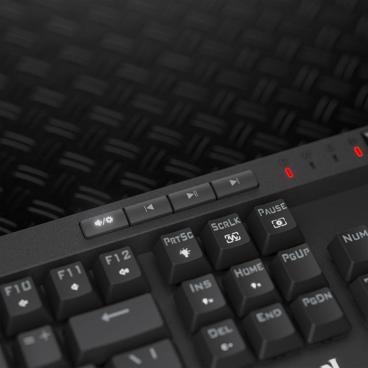 Redragon K580 PRO Wireless RGB Gaming Keyboard, 3 - Modes 104 Keys Mechanical Keyboard w/Hot - Swap Socket, Dedicated Media Controls & Onboard Macro Recording, Linear Red Switch - Just Closeouts Canada Inc.