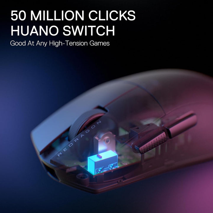 Redragon M922 PRO 3 - Mode Wireless Gaming Mouse, 51G Ultra - Light 26K DPI Mouse w/Ergonomic Natural Grip Build, Full Programmable Buttons, Software Supports DIY Keybinds & DPI - Just Closeouts Canada Inc.