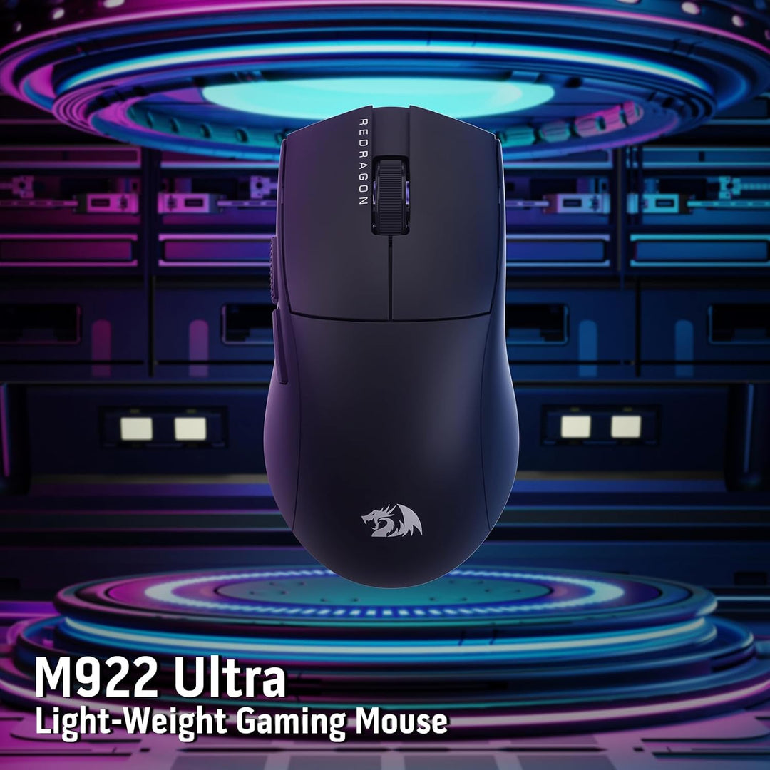 Redragon M922 PRO 3 - Mode Wireless Gaming Mouse, 51G Ultra - Light 26K DPI Mouse w/Ergonomic Natural Grip Build, Full Programmable Buttons, Software Supports DIY Keybinds & DPI - Just Closeouts Canada Inc.