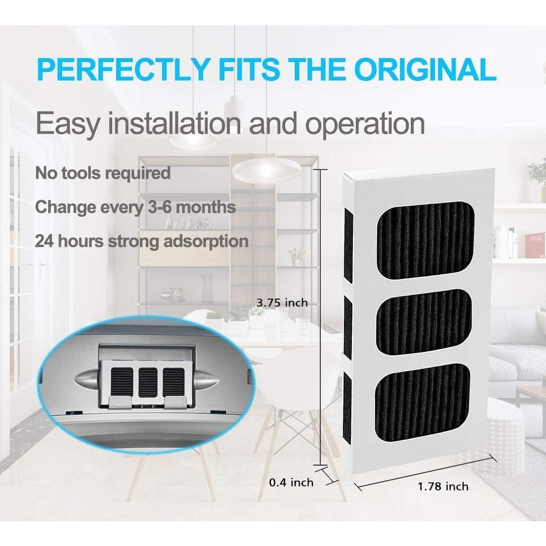 Refrigerator Air Filter Pleated Replacement, Compatible with Paultra2 Pure Air II Ultra 2, 242047805, 5303918847, 6 - Pack - Just Closeouts Canada Inc.