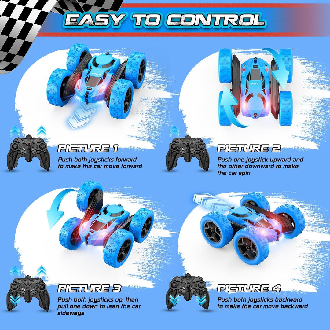 Remote Control Cars For Kids -RC Stunt Car Toy - Just Closeouts Canada Inc.X003W5VKK5