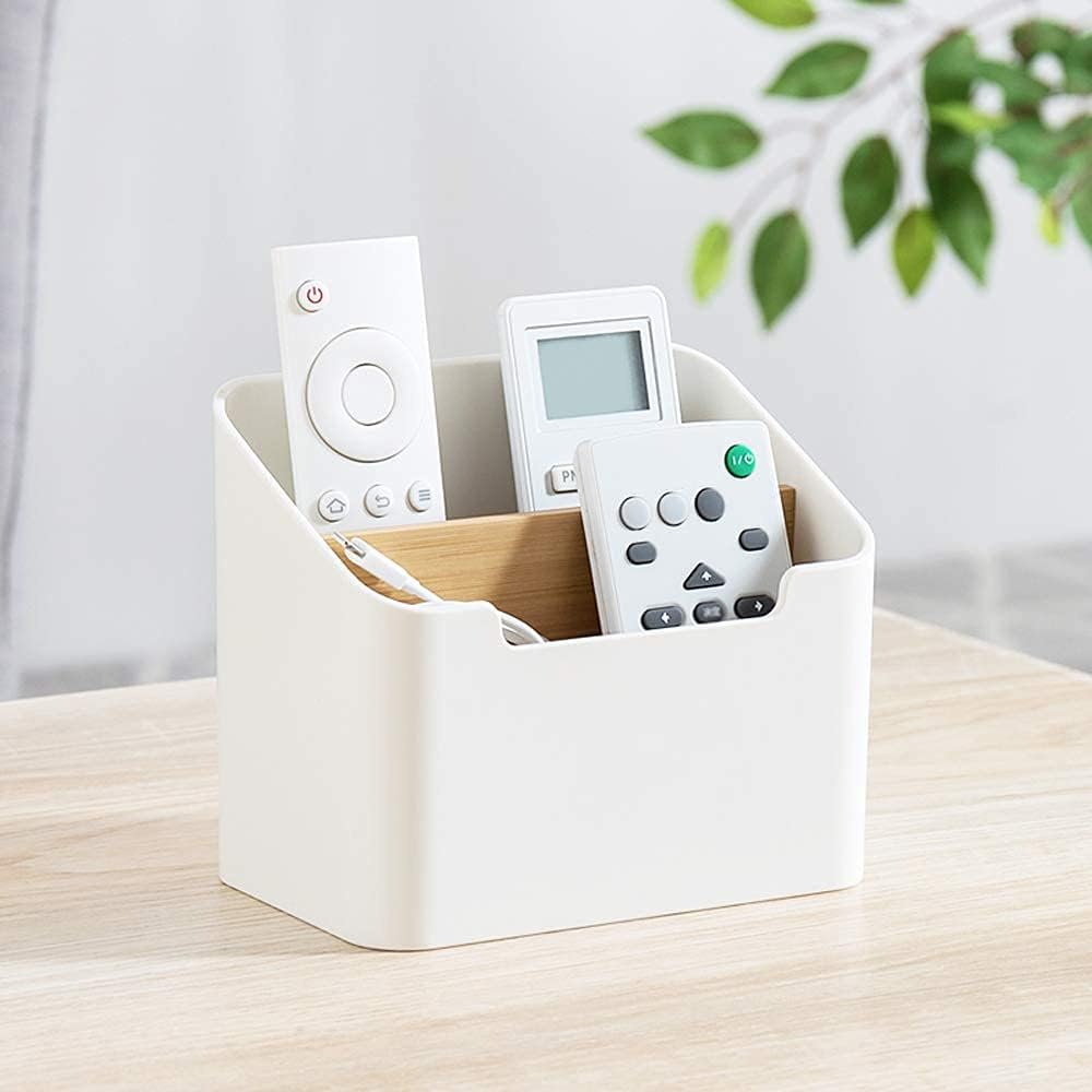 Remote Control Holder Desk Storage Organizer Box Container for Desk, Office Supplies, Home - Just Closeouts Canada Inc.X00275ADV3