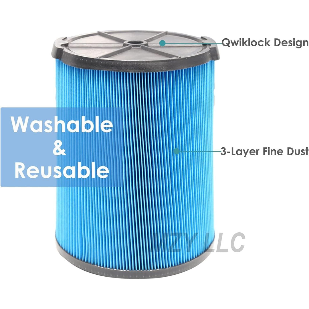 Replacement Filter for VF5000 5 - 20 Gallon Wet Dry Vacuums 3 - Layer Pleated Paper Vacuum Cartridge Filter 2 pack - Just Closeouts Canada Inc.