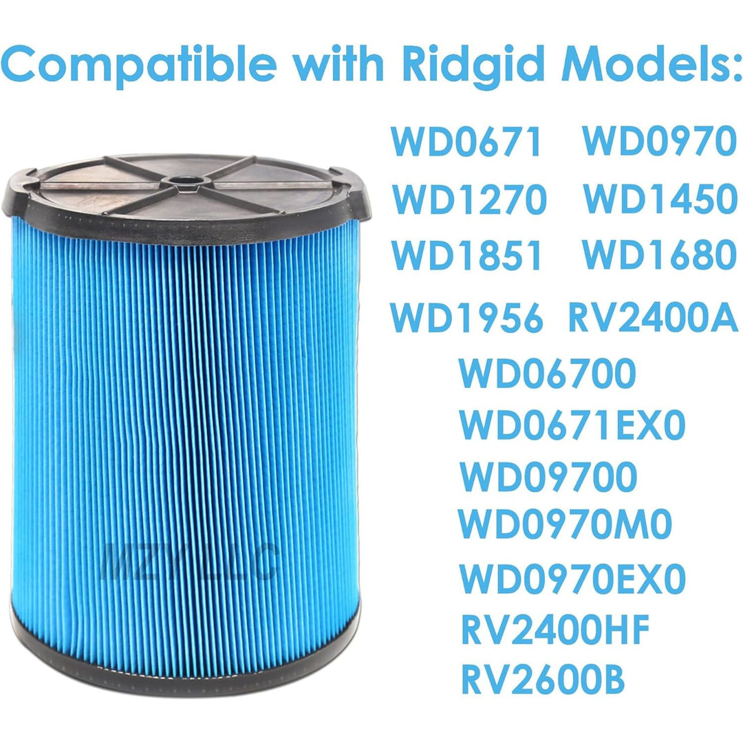 Replacement Filter for VF5000 5 - 20 Gallon Wet Dry Vacuums 3 - Layer Pleated Paper Vacuum Cartridge Filter 2 pack - Just Closeouts Canada Inc.