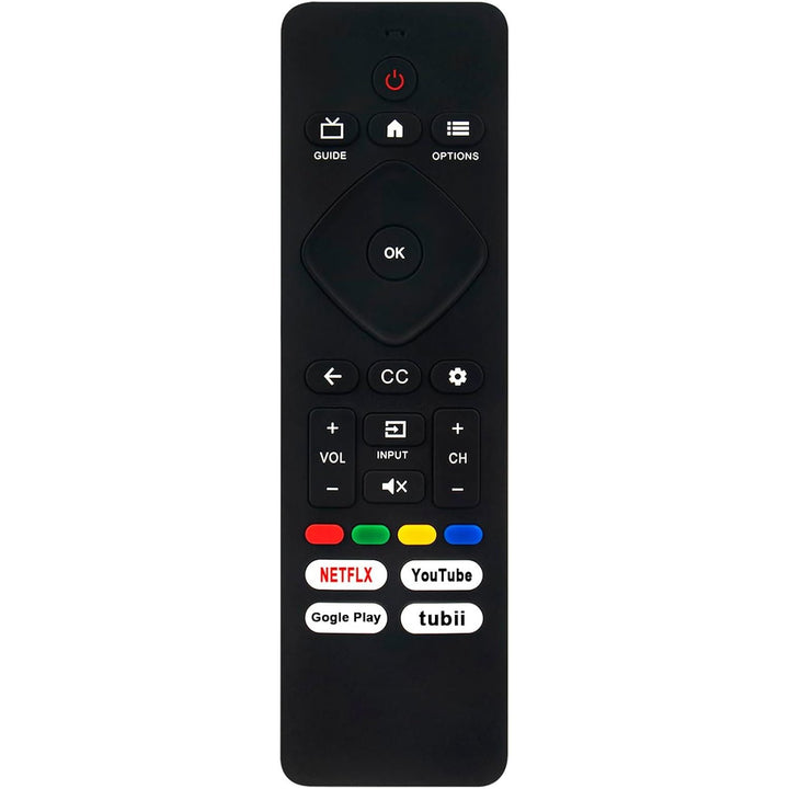 Replacement Remote for Philips Google TVs – Black - Just Closeouts Canada Inc.