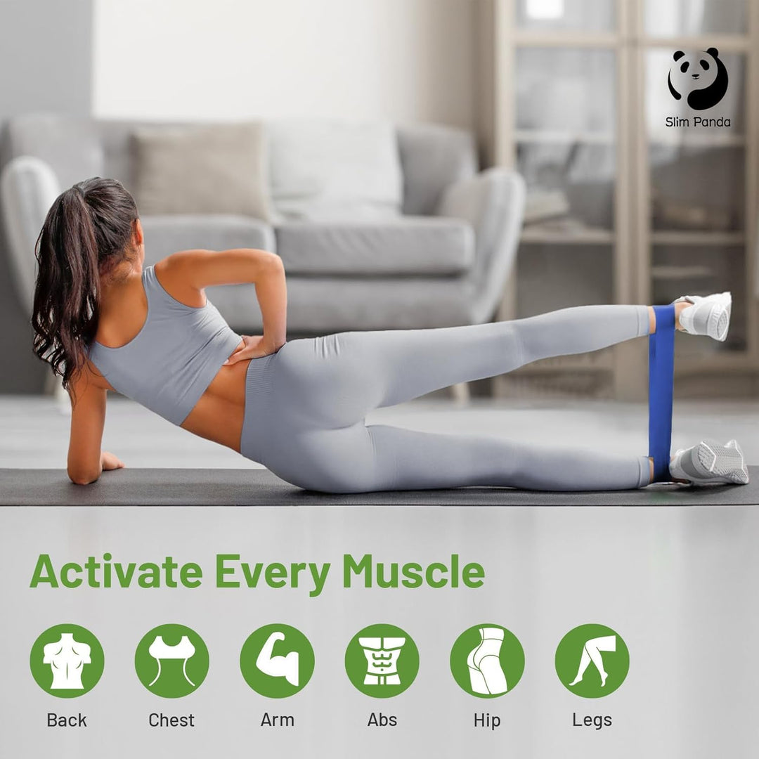 Resistance Bands for Exercise, Exercise Loop Bands with 5 Different Strength Levels for Strength Training,Natural Latex Elastic Workout Bands with Storage Bag for Home Fitness, Yoga, Gym - Just Closeouts Canada Inc.