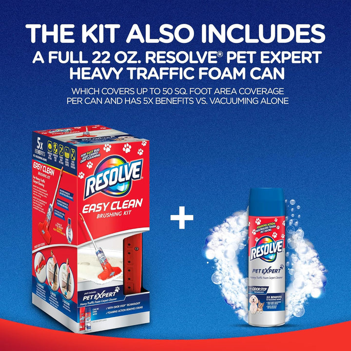 Resolve Pet Expert Easy Clean Carpet Foam Spray Refill, 2 Piece Set, Stain and Odor Remover Solution - Just Closeouts Canada Inc.