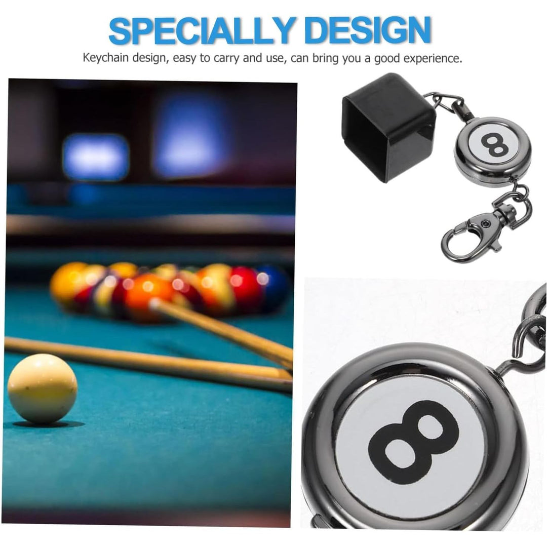 Retractable Pool Cue Chalk Holder with Key Ring - Just Closeouts Canada Inc.
