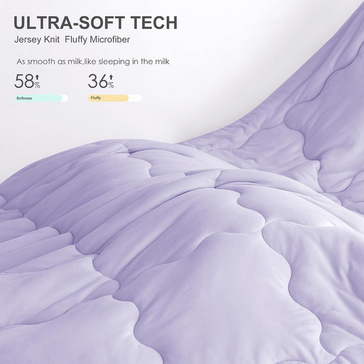 Reversible King / Cal King Comforter Set – Pink and Purple, 3 Pieces - Just Closeouts Canada Inc.