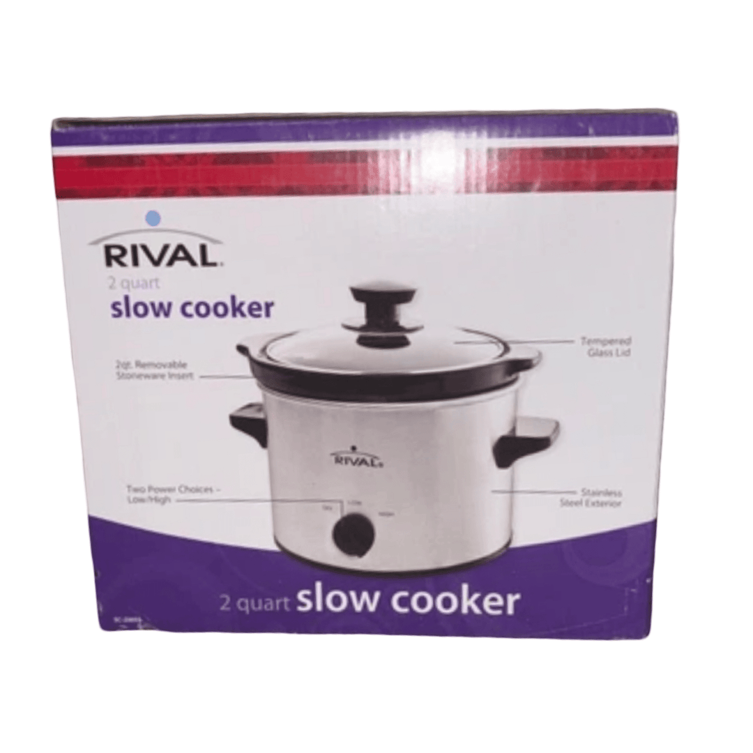 RIVAL 2 Quart Stainless Steel Slow Cooker SC - 200SS - Just Closeouts Canada Inc.