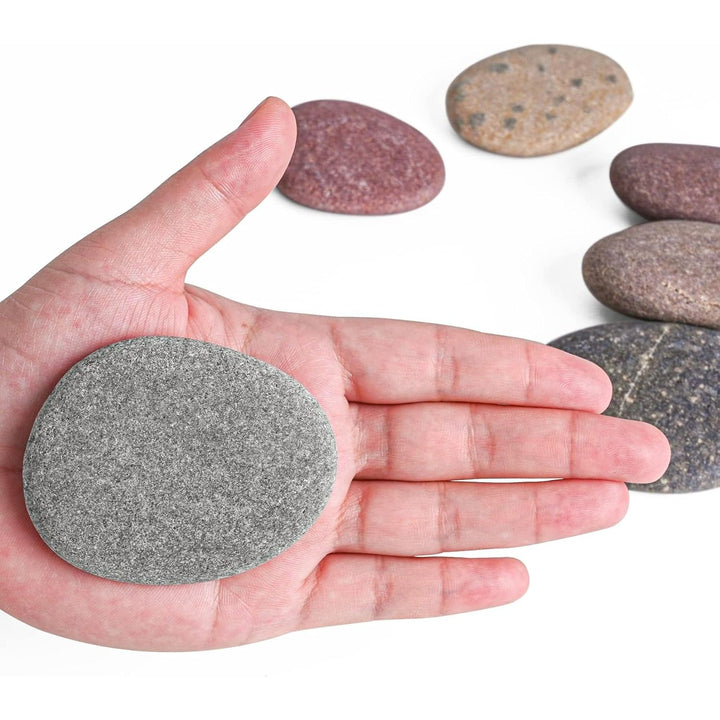 River Rocks for Painting 90 Pcs Large 2 - 3 Inch Flat Smooth Painting Stones Craft Rock to Paint for Crafts Painting Bulk - Just Closeouts Canada Inc.