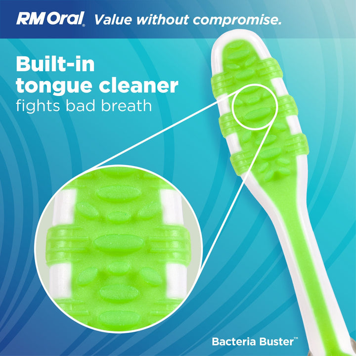 RM Oral Bacteria Buster Toothbrush, Soft - 1ct (Color May Vary) - Just Closeouts Canada Inc.8 50025 95910 0